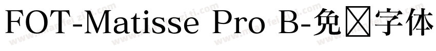 FOT-Matisse Pro B字体转换